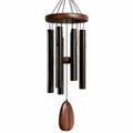 Campanella a vento 90 cm in legno e metallo marrone scuro per decorazione da esterno