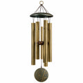 Campanella a vento 80 cm in metallo ottone per giardino stile classico