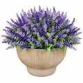 Pianta artificiale di lavanda in vaso 60 cm - plastica viola e verde per interni