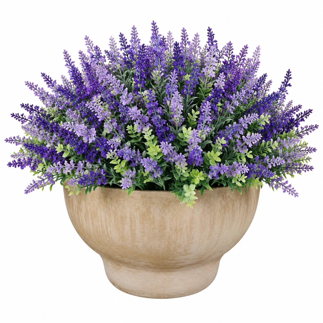 Pianta artificiale di lavanda in vaso 60 cm - plastica viola e verde per interni